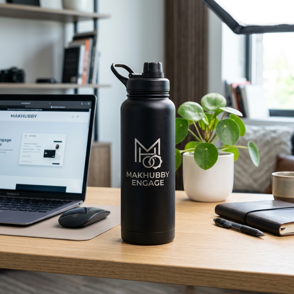 Matte Black Thermal Stainless Bottle (750ml)