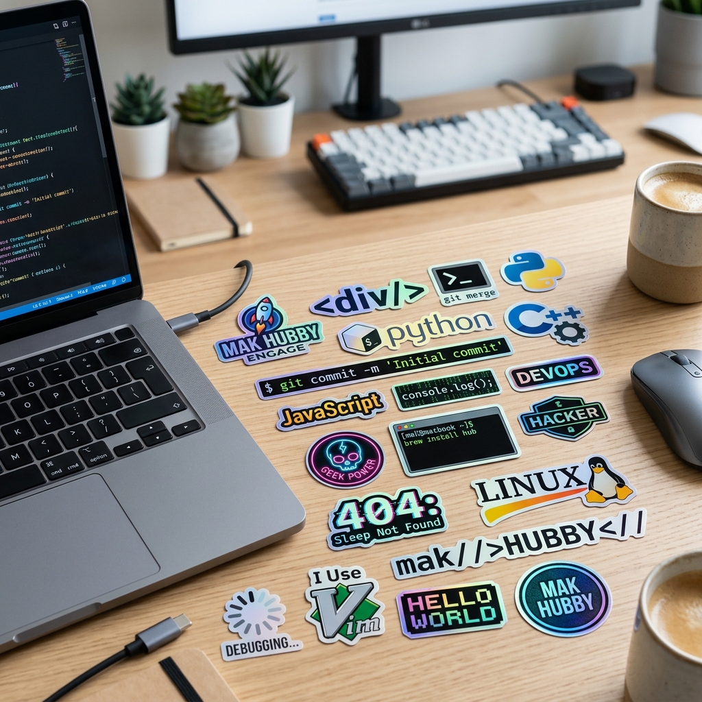 Holographic Developer Sticker Pack (18 Pcs)
