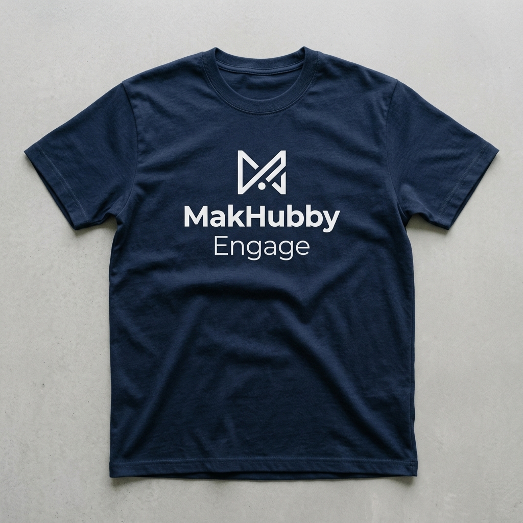 MakHubby Minimalist Tech Crewneck Tee